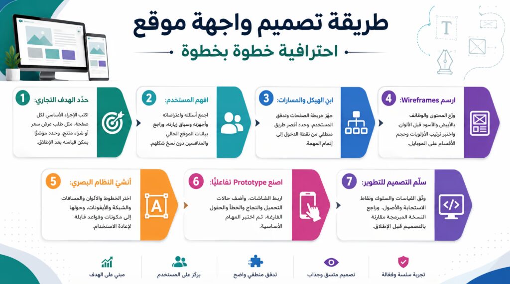 طريقة تصميم واجهة موقع احترافية خطوة بخطوة
