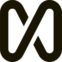 شعار Visual Studio Code محرر الأكواد باللون الأبيض على خلفية سوداء