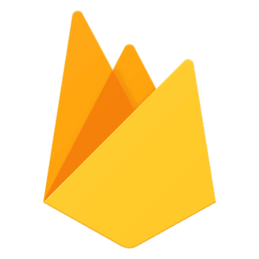 شعار Firebase منصة Google للتطبيقات السحابية بألوان برتقالية