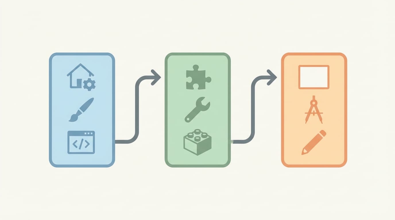 مخطط يوضح خيارات بناء موقع الشركة ومتى تختار كل خيار