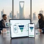 تصميم تطبيق جوال في السعودية يوضح عناصر تجربة المستخدم وواجهة المستخدم المؤثرة على تحويل المستخدمين والمبيعات