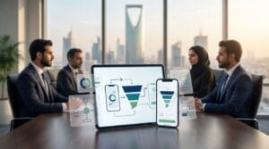 تصميم تطبيق جوال في السعودية يوضح عناصر تجربة المستخدم وواجهة المستخدم المؤثرة على تحويل المستخدمين والمبيعات