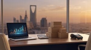 صورة تعبر عن تكلفة انشاء متجر الكتروني في السعودية تشمل الدفع والشحن وتحليل الميزانية