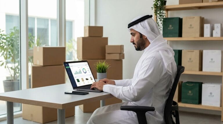 صاحب قرار في شركة سعودية يراجع إطلاق متجر إلكتروني على اللابتوب والجوال مع تجهيزات الشحن