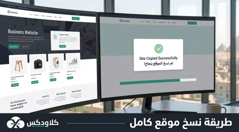 طريقة نسخ موقع كامل